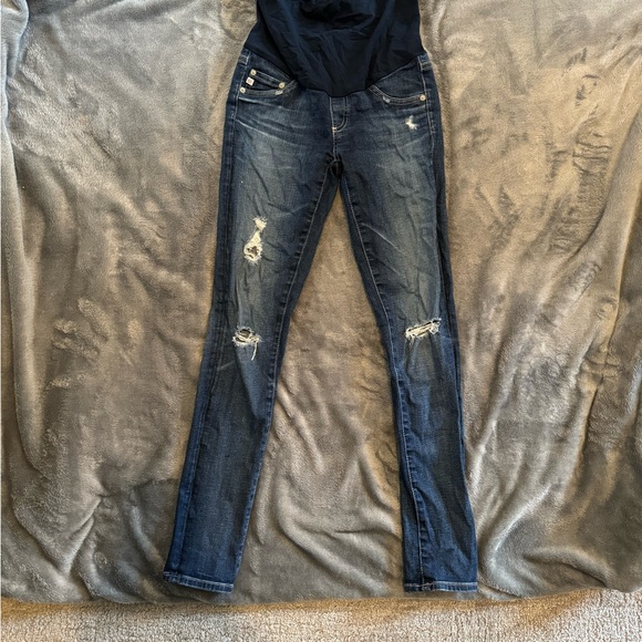 AG Secret Fit Belly Legging Ankle Maternity Jeans - Picture 8 of 9